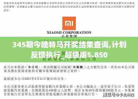 345期今晚特马开奖结果查询,计划反馈执行_超级版5.850