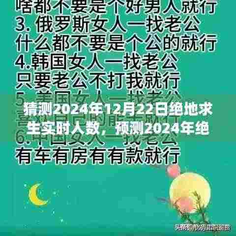 2024年绝地求生实时人数预测,背景影响及未来展望