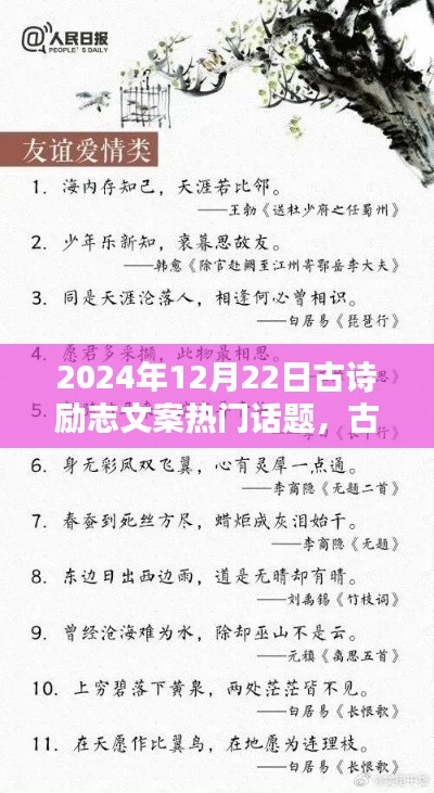 古诗励志之魂,铸就文学梦想——2024年12月22日古诗励志文案创作指南与热门话题探讨