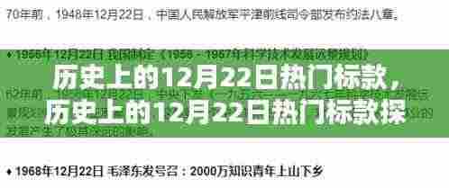 历史上的12月22日热门标款回顾,经典风采一览无余的探索之旅