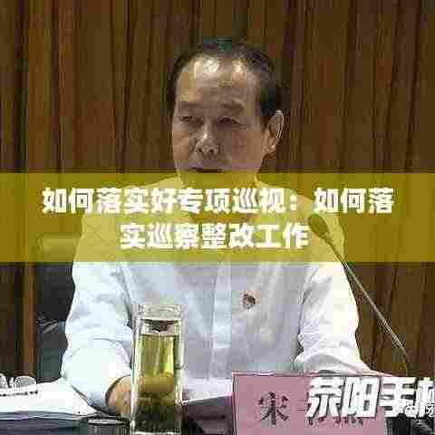 如何落实好专项巡视：如何落实巡察整改工作 