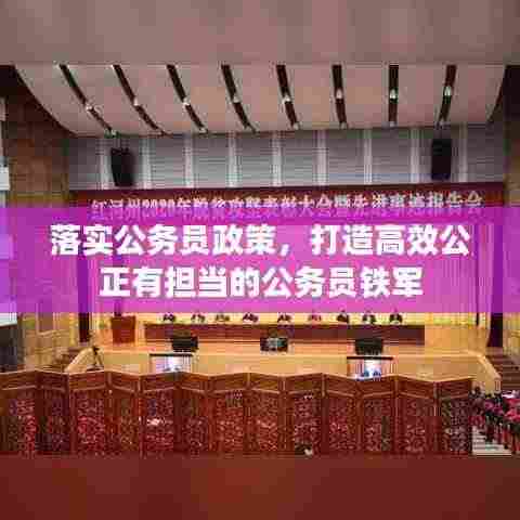 落实公务员政策,打造高效公正有担当的公务员铁军