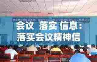 会议 落实 信息:落实会议精神信息报送