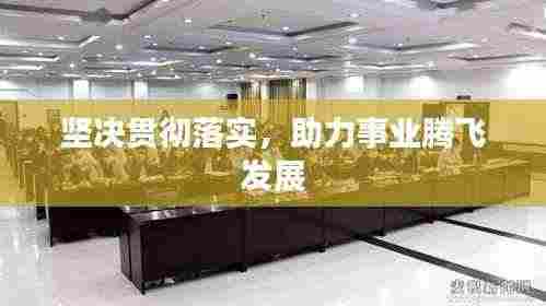 坚决贯彻落实,助力事业腾飞发展