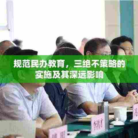 规范民办教育,三绝不策略的实施及其深远影响