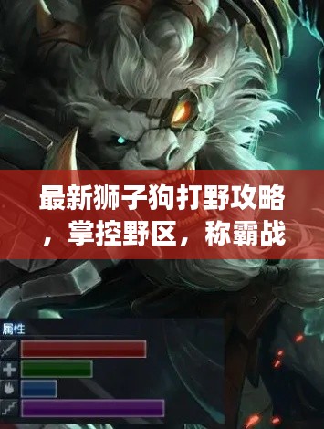 最新狮子狗打野攻略,掌控野区,称霸战场!