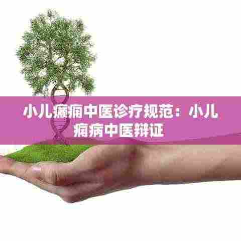 小儿癫痫中医诊疗规范：小儿痫病中医辩证 