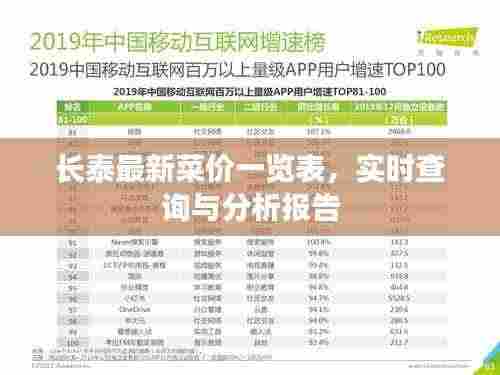 长泰最新菜价一览表,实时查询与分析报告