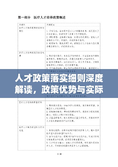 人才政策落实细则深度解读,政策优势与实际操作指南