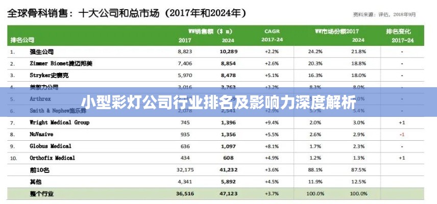 小型彩灯公司行业排名及影响力深度解析