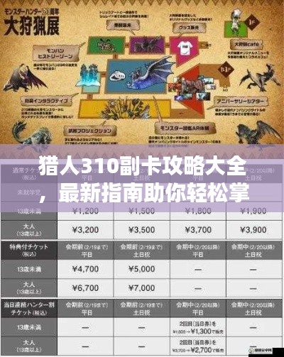 猎人310副卡攻略大全，最新指南助你轻松掌握！