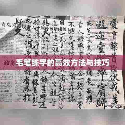 毛笔练字的高效方法与技巧